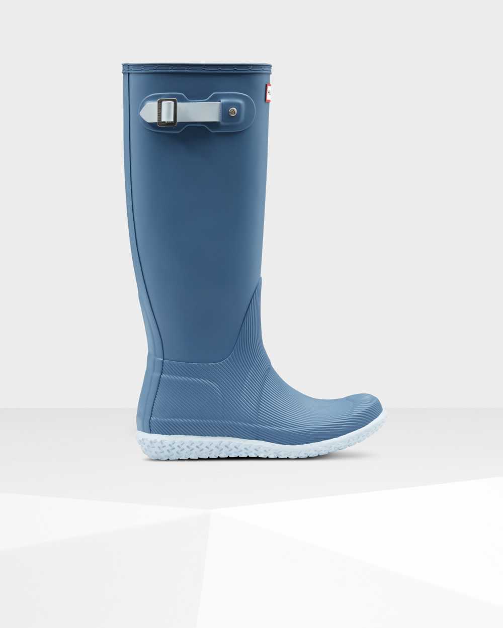 Hunter Original Flat Heel Calendar Sole Tall Women's Rain Boots NZ-45794W Blue